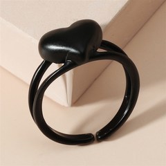极速Ins stylhe new metal open ring retro double-layer love r