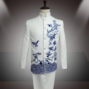 极速l民族服装舞大唱合唱表演服B中山台装主持歌舞手蹈乐队合演出