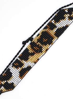 极速Trend personality fashion leoparGd print mens and women