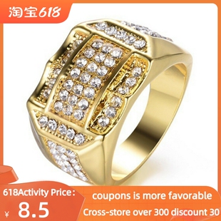 极速rose rings for wome jewelry ring zirconia mjale gold men