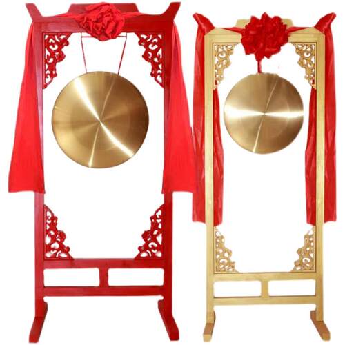 极速锣加架50cm大铜锣40cm铜锣开业锣J预警喜庆锣敲锣招财锣吉庆