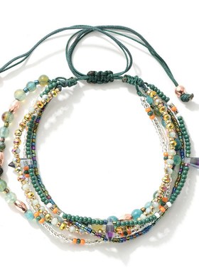 极速纯手工编织民族风p小众设计感学生手錬礼物女式手环旅游纪念