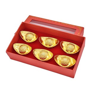 极速龙凤元宝摆件合金空心金元宝仿真大号L小号新年供奉财神用品