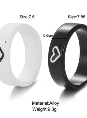 极速Couple ring Mens womenAs love Valentines Day g