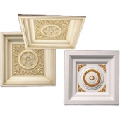 极速欧式 饰天花方灯池201 灯盘客厅吊顶造型过道v方形边框PU线条装