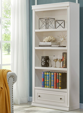 极速全新c款实木收纳储物柜家具组装白色文件柜儿童现代简约式落