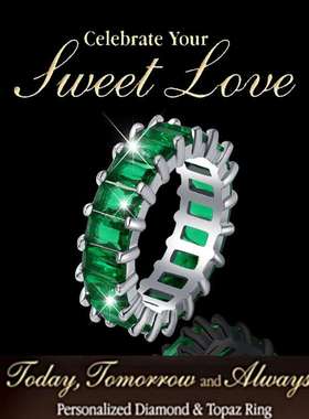 极速Chen Rui Cubicn Zirconia Ring Inlaid Engagement Hand Jew