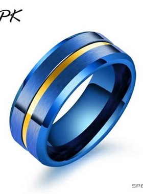 极速mens tiitanium steel ring accessories tide male