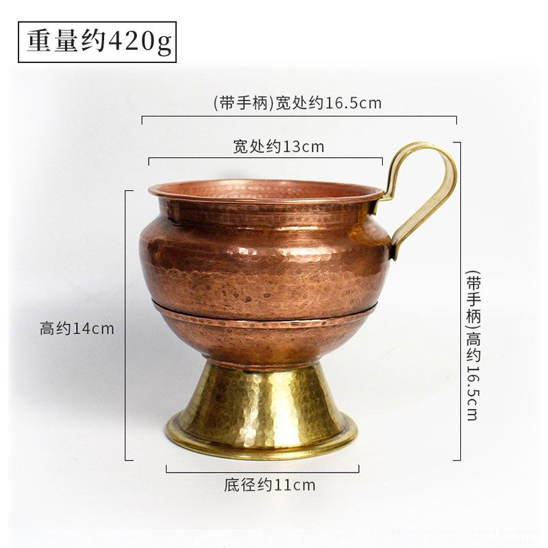 极速黄红铜香炉烛台m 带手柄两用供佛前家用节庆蜡烛底座佛堂室内,特色手工艺,其他,淘宝优惠券,粉丝福利购,淘宝优惠卷