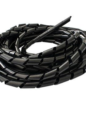 极速理线管器 束缠绕 缆收纳 黑色x8mm(长约10米)x10包别索z 白色