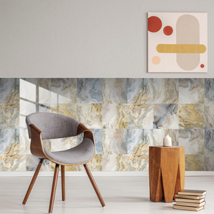 极速10pcs Retro Flnoor Tiles Wall Stickers Self adhesive Wat