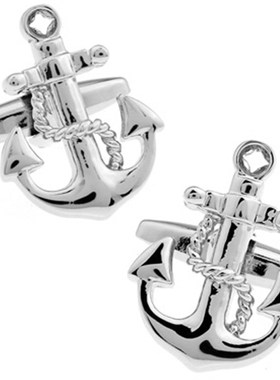 极速Free Shipping Cufflinks Retail NoHvelty Sail Design Blue