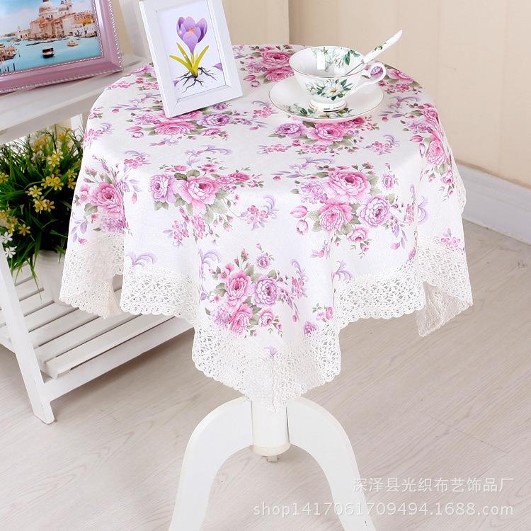 餐桌布台布提花布艺小方巾 欧式床头柜防尘厂家