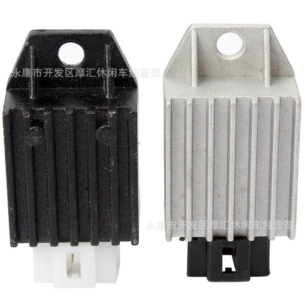 沙滩车越野摩托车GY6滑板车配件50-125CC 4针12V半波稳压整流器