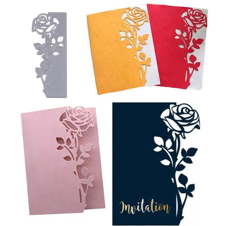 DIY花边玫瑰花朵压花碳钢刀模儿童纸艺社切割刀模cutting die