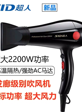 超人电吹风负离子发廊大功率便携式护发吹风机大风量吹风筒RD2270