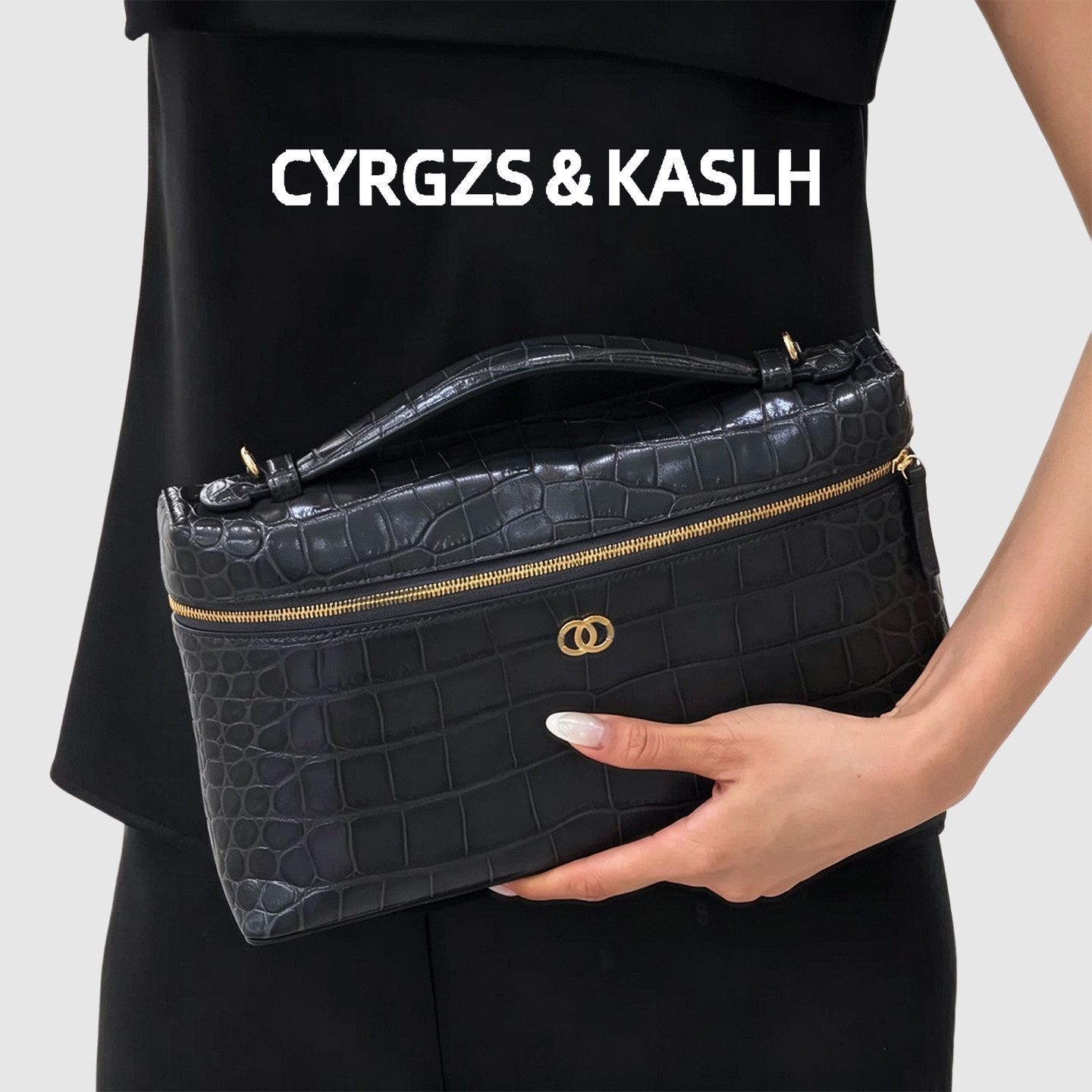 CYRGZS&KASLH高级感鳄鱼纹饭盒包