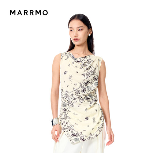 MARRMO/马髦夏季新款无袖背心女