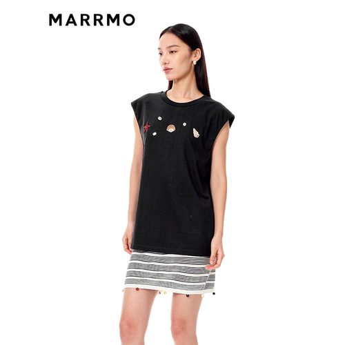 MARRMO/马髦海洋世界刺绣上衣