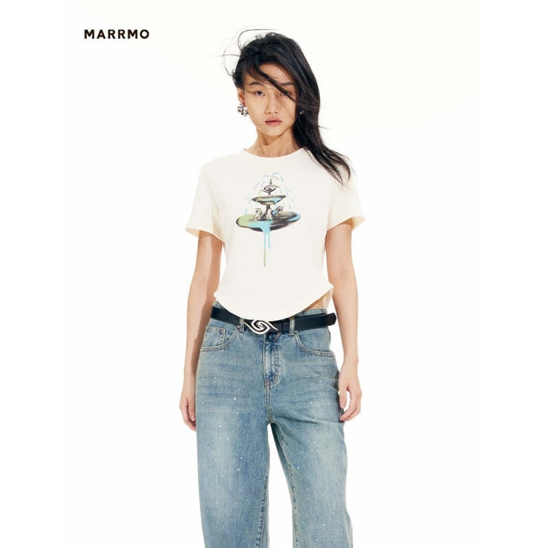 MARRMO/马髦夏季新款许愿池T恤