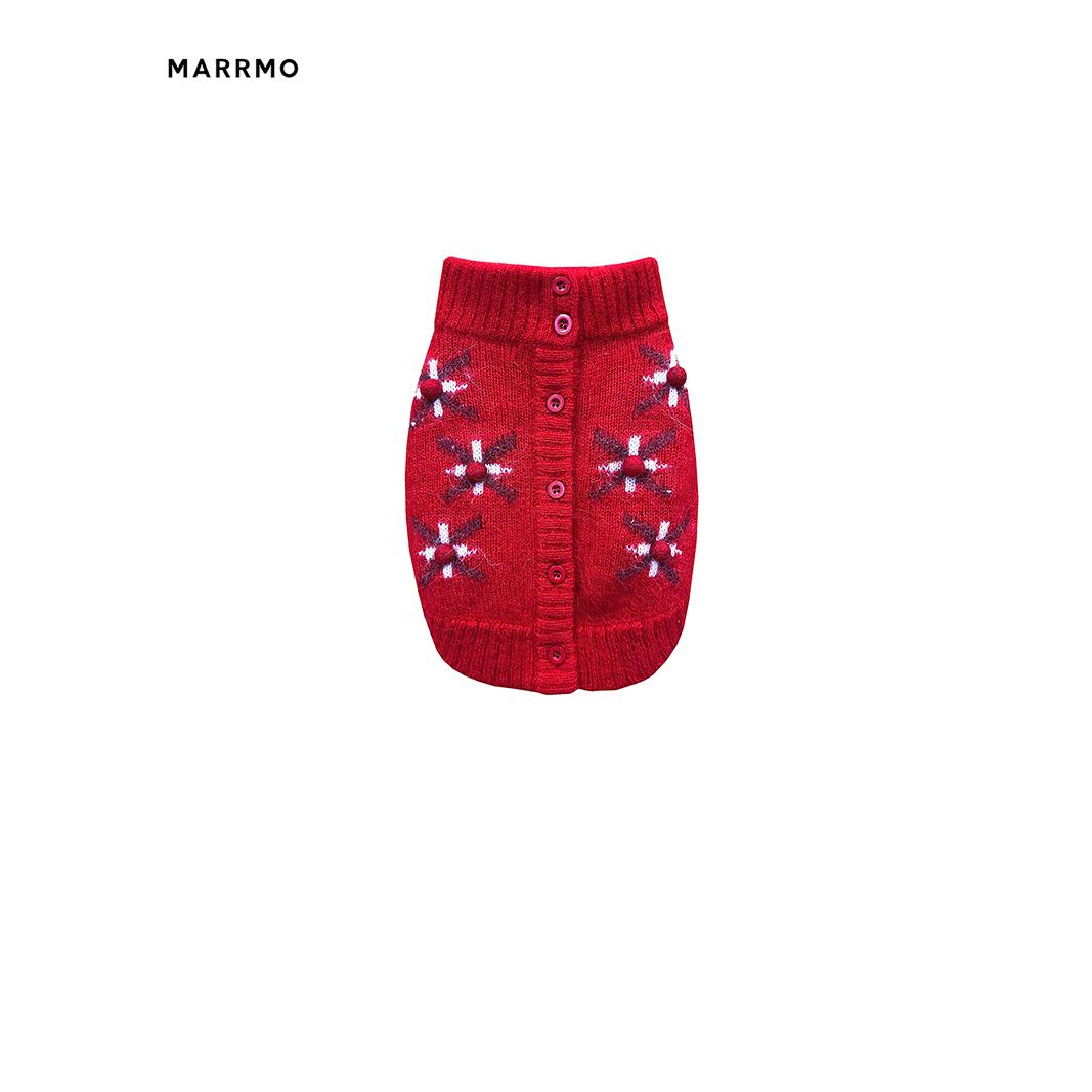 【博主爱宠同款】MARRMO/马髦冬季新款提花小球羊毛宠物亲子装