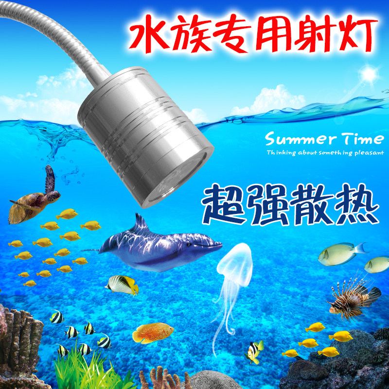 南美鱼缸射灯led夹灯观赏造景三湖原生水草水族龟缸雷龙照明射灯图片