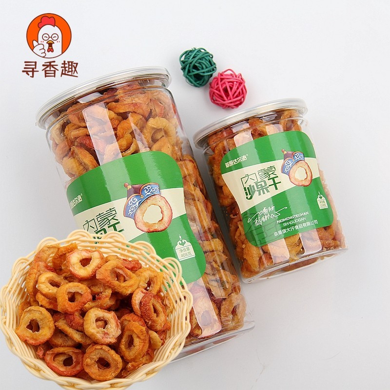 新果草原达尔沁内蒙古科尔沁特产奈曼沙地沙果干无添加酸休闲零食