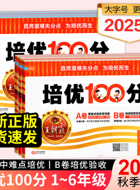 2025秋季新版王朝霞试卷培优100分小学单元AB卷直奔重难失分点一二三四五六年级上册人教版语文人教版数学苏教版单元期末拔高卷