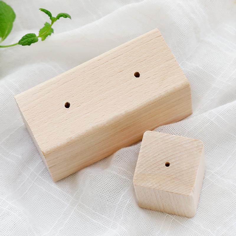 实木裱花钉裱花枪豆沙裱花桩裱花钉底座裱花放置台木头台烘焙工具