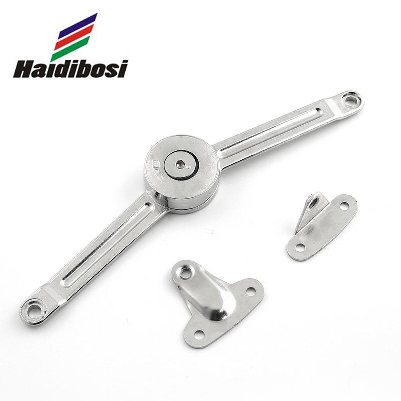 镀镍色随意停橱柜锌合金拉杆上翻门橱柜支撑气杆橱柜五金配件