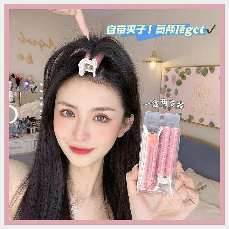 盒装二根蓬松夹刘海卷筒无热卷发器蓬松少女发夹6色可选卷发