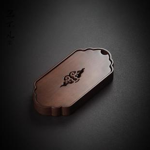 小号黑檀木储水茶盘 家用干泡盘日式 迷你实木简约泡茶台托盘茶海