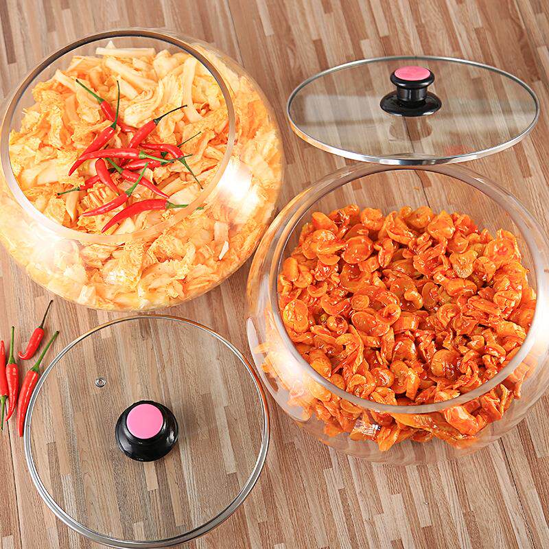 A5L新款加厚酱菜坛子玻璃缸泡菜坛子酱菜咸菜缸咸菜罐咸菜坛超市