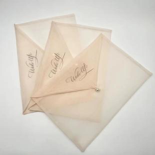 旗袍盘扣纱袋无光纱丝巾收纳信封袋 睡衣加密无光纱包装袋