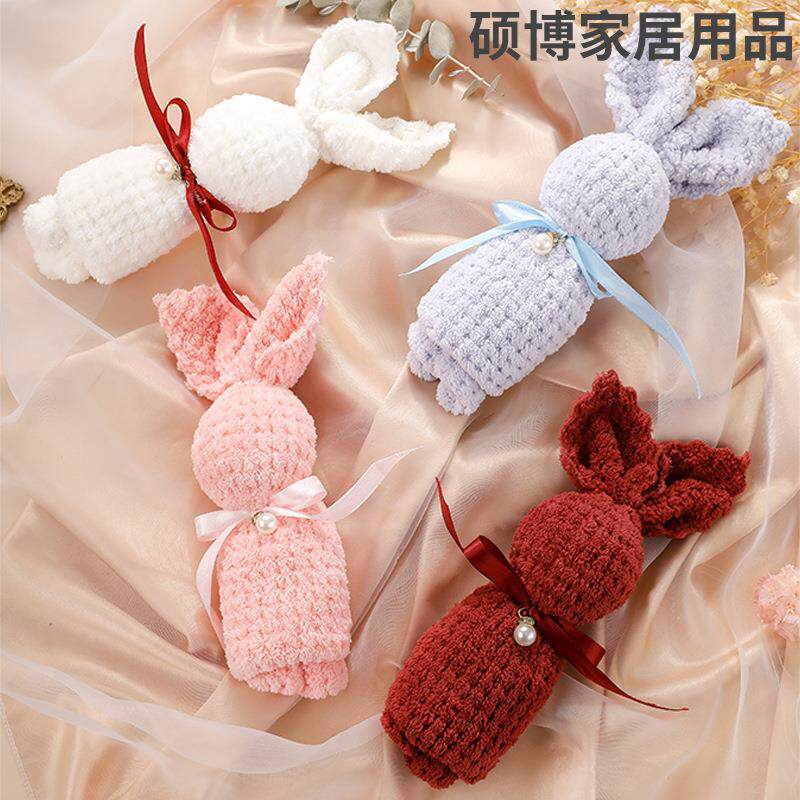 创意礼品婚庆回礼宝宝回礼毛巾造型兔子蛋糕毛巾礼品结婚节日公司