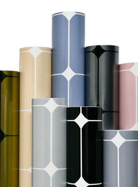 白色方格厨房防油贴纸加厚格子防水墙壁自粘翻新耐高温灶台面贴膜