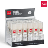 得力透明固体胶棒手工胶水diy办公商务学习文具高粘度固态胶