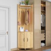 衣帽架多功能门厅墙角挂衣架转角柜卧室拐角置物架子落地三角衣柜