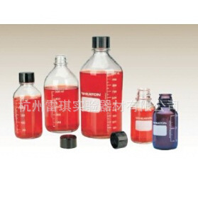 Wheaton 无色透明带刻度培养基瓶 1000ml 带盖可高压灭菌 W219820