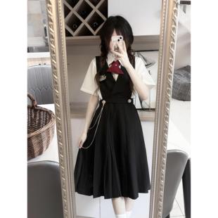外套学院风班服大码 护奶裙黑色西装 连衣裙女夏 jk原创制服套装 正版