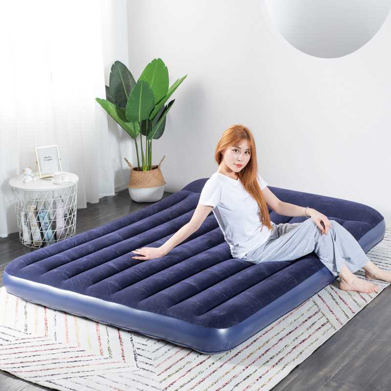 植绒充气床垫双人家用加大单人折叠床垫充气垫简易便携床气垫床