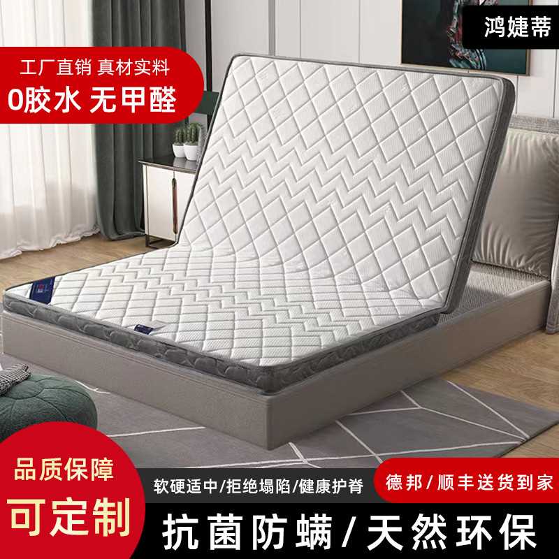床垫家用榻榻米垫0.9m宿舍可折叠床垫1.5m1.8出租房椰棕罗加