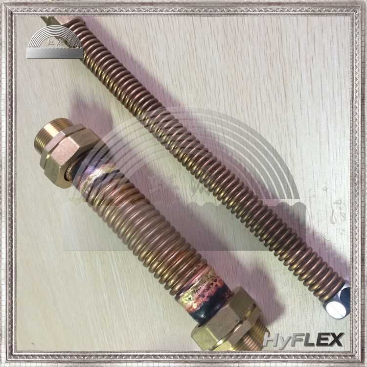 1.5寸 工业铜波纹软管水管 耐腐蚀青铜合金 螺母外螺纹接头