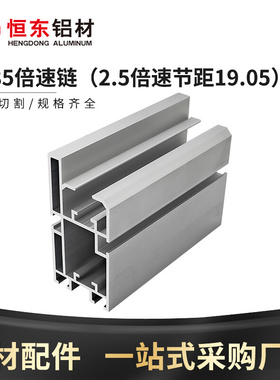 4385倍速链铝型材2.5倍速节距19.05组装线铝合金BS25-C206B链条
