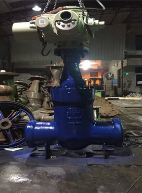 楔式电站对焊闸阀 Z961Y-200C 电动焊接闸阀 DN100