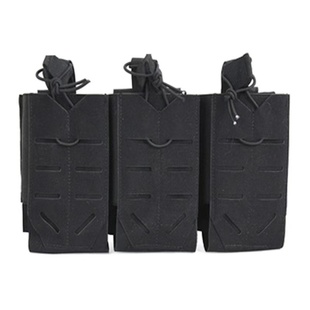 战术三联Molle附件包通用型5.56快拔包腰带快拔套 腰封背心配件包