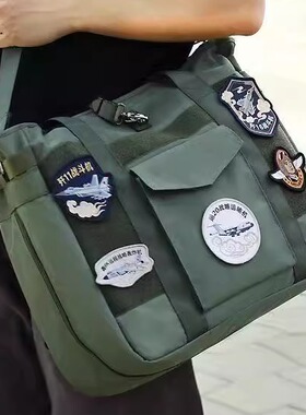 飞行员头盔包空勤携行包航空登机挎包大容量防水电脑平板手提包