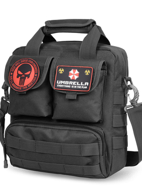 户外战术斜挎包男战术机能多功能斜背包潮单肩包骑行通勤邮差包男