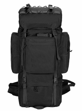 户外行李旅行背包大容量战术防水野营徒步登山包男女双肩120L背囊