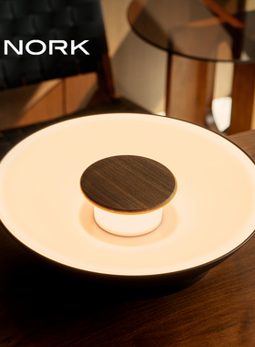 诺克原创木言卧室吸顶灯新款主卧房间餐厅轻奢书房灯具中古风原木